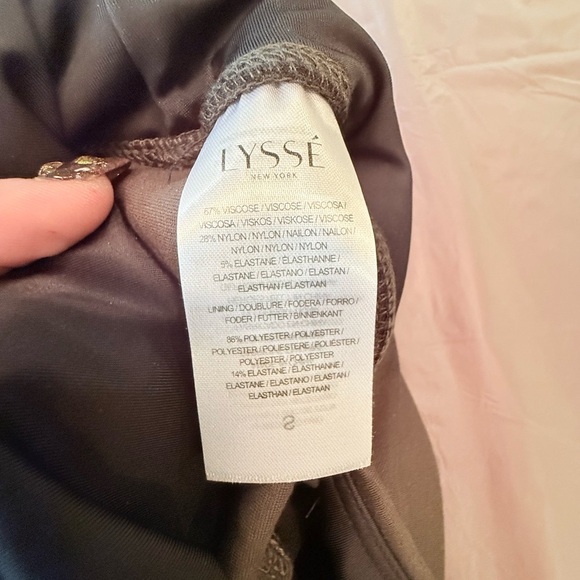 SOLD OUT NWT Lysse Deep Olive Center Seam Ponte High Waist Leggings Small $88 - Picture 7 of 11